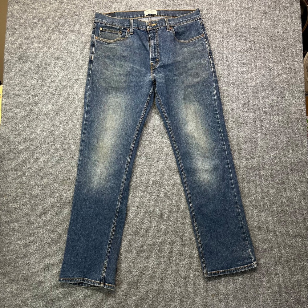 Denizen from Levi's 285 Relaxed Jeans Men's Blue Denim Stretch Straight - 36X32